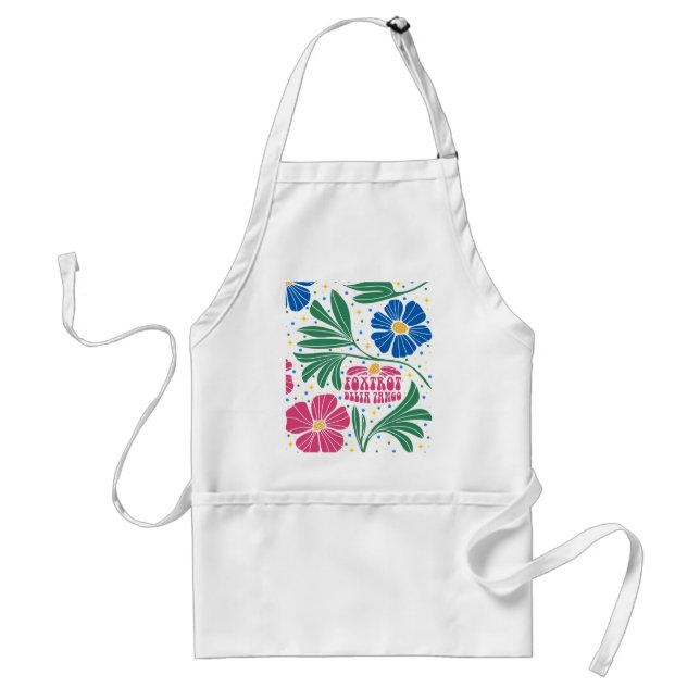 Foxtrot Delta Tango Flower Boho Standard Apron (Front)