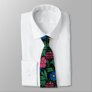Foxtrot Delta Tango Flower Boho Tie