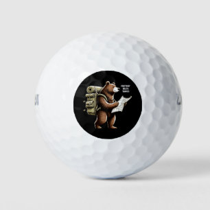 Foxtrot Delta Tango Funny Bear Golf Balls