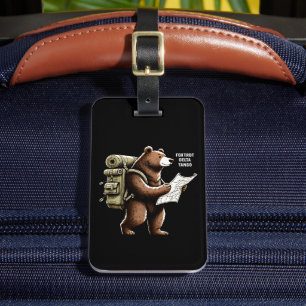 Foxtrot Delta Tango Funny Bear Luggage Tag