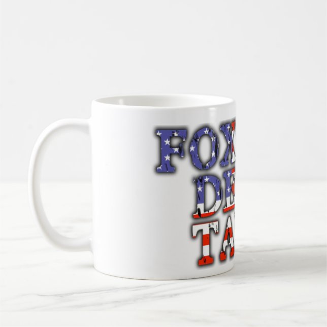 Foxtrot Delta Tango Patriotic Flag Coffee Mug (Left)