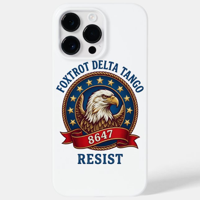 Foxtrot Delta Tango Resist Case-Mate iPhone Case (Back)