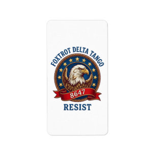 Foxtrot Delta Tango Resist Label