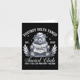 Foxtrot Delta Tango Social Club Protect Our Nation Card