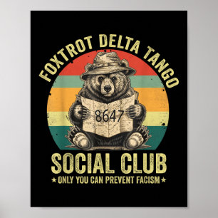 Foxtrot Delta Tango Social Club Protect Our Nation Poster