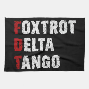 Foxtrot Delta Tango Tea Towel