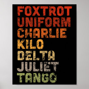 Foxtrot Uniform Djt Poster