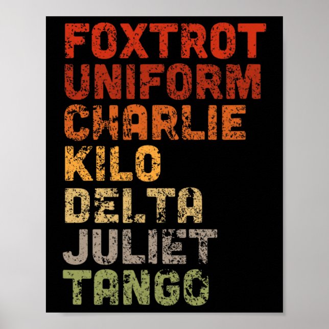 Foxtrot Uniform Djt  Poster (Front)