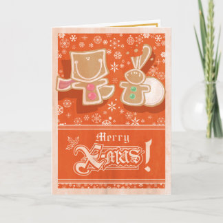 Foxy and Cottontail Gingerbread Card
