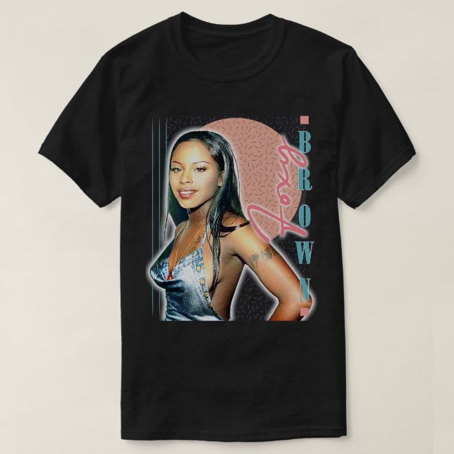 Foxy Brown 90s Retro Fan Design T-Shirt (Design Front)