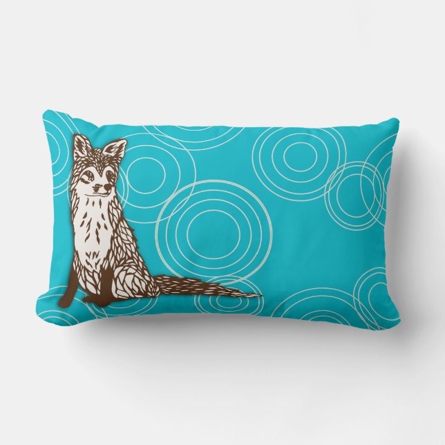 Foxy Circles Lumbar Cushion (Front)