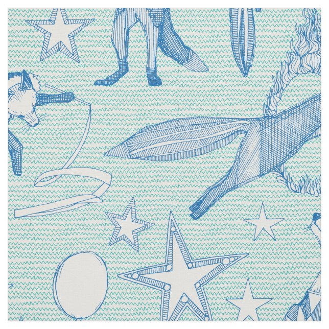 foxy circus fabric (Swatch)