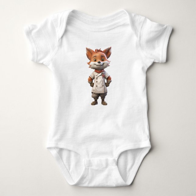 Foxy cook baby bodysuit (Front)