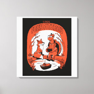 Foxy FItzroy on Stretched Canvas Print