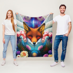 Foxy & Floral Fleece Blanket