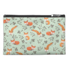 Foxy Floral Travel Makeup Bag