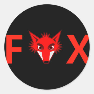 Foxy Fox Classic Round Sticker