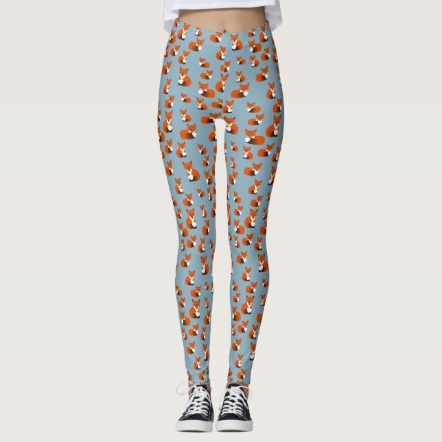 Foxy Foxes Leggings (Front)
