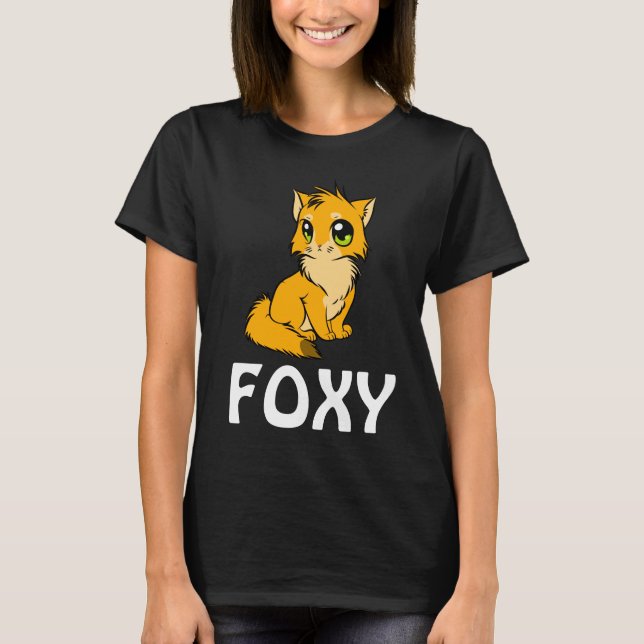 FOXY GINGER CAT T-SHIRTS TEES (Front)