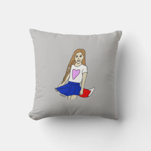 foxy girl cushion