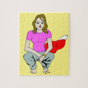 foxy girl  jigsaw puzzle