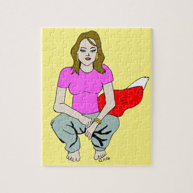 foxy girl  jigsaw puzzle (Vertical)