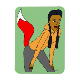 foxy girl   magnet