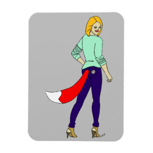 foxy girl magnet