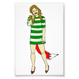 foxy girl photo print