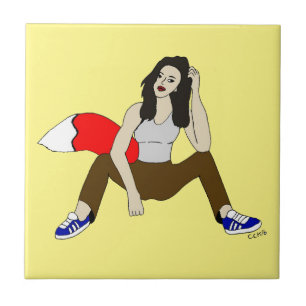 foxy girl  tile