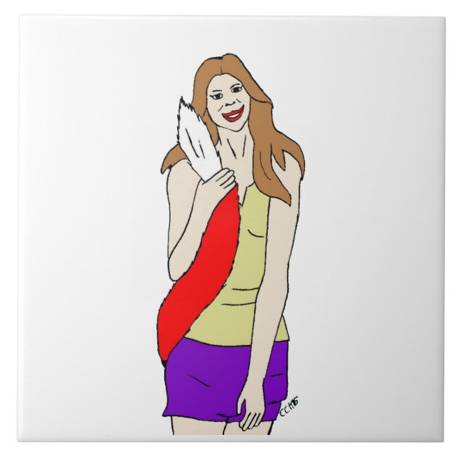 foxy girl tile (Front)