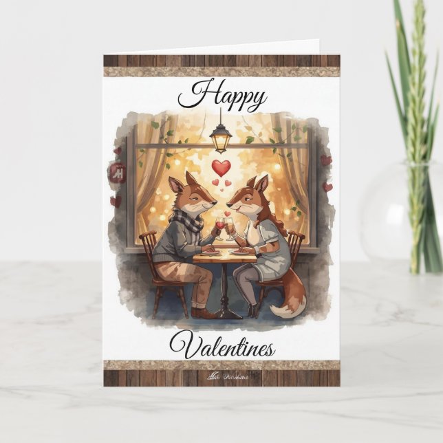 Foxy - Happy Valentines Card (Front)
