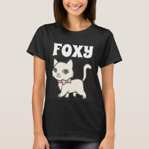 FOXY KITTEN CAT WOMEN'S GIRLS T-SHIRTS