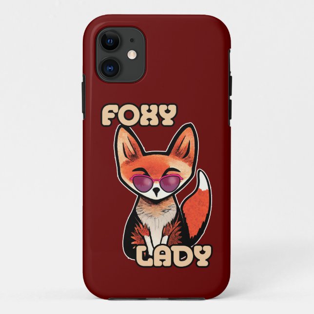 Foxy Lady | Cute Fox Case-Mate iPhone Case (Back)