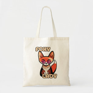 Foxy Lady Cute Fox Tote Bag