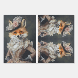Foxy Lady Fox Decoupage Paper