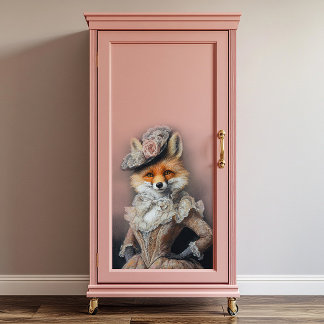 Foxy Lady Fox Decoupage Tissue Paper