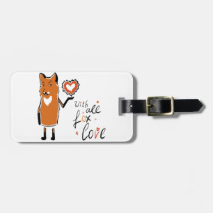Foxy Love Luggage Tag