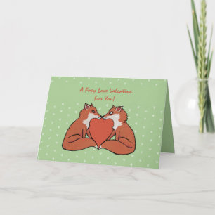 Foxy Love Valentine's Card