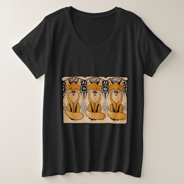 Foxy Plus Size T-Shirt (Design Front)