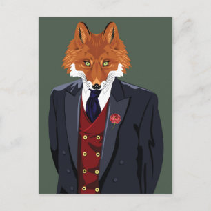 Foxy Portrait Postcard