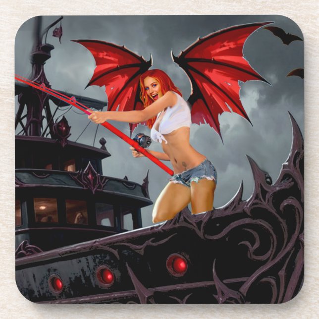 Foxy Roxy Vampire Rebel Coaster (Front)
