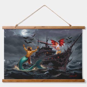Foxy Roxy Vampire Rebel-High Seas Hanging Tapestry