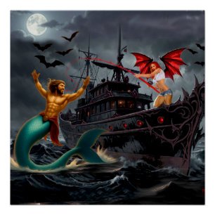 Foxy Roxy Vampire Rebel-High Seas Poster