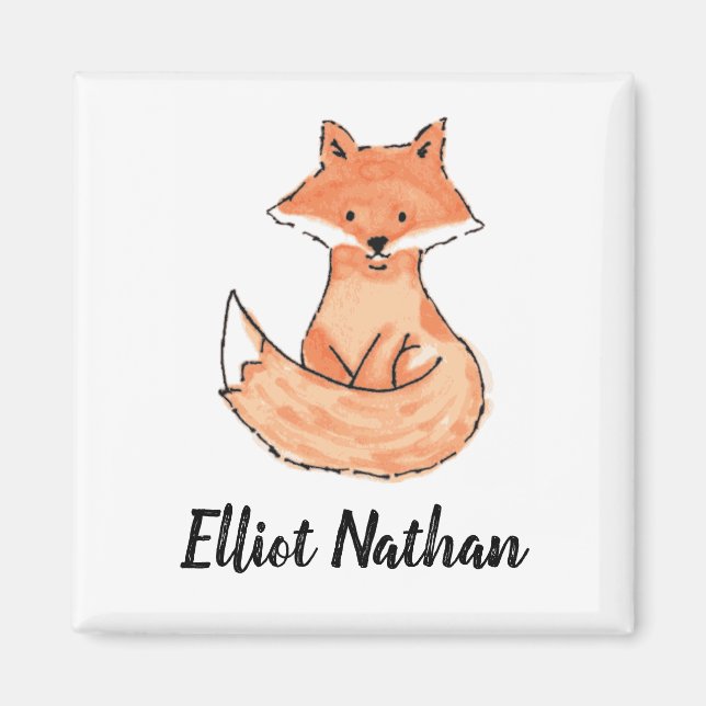 Foxy Solo Custom Name Magnet (Front)
