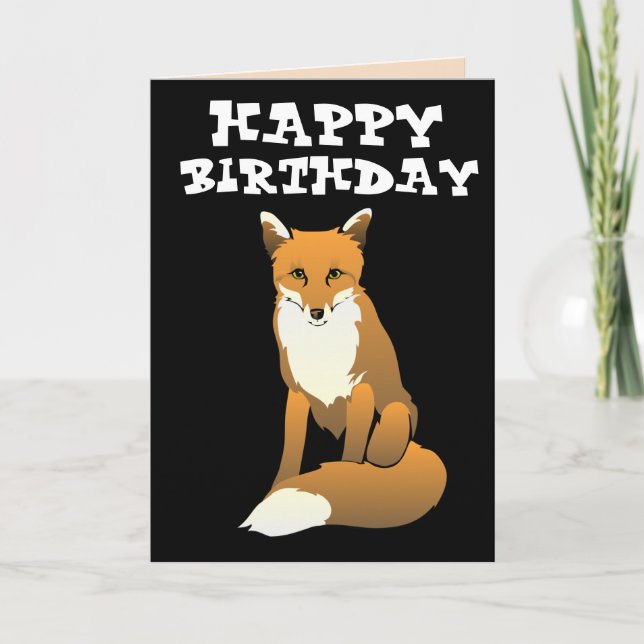 FOXY! STILL A FOX HAPPY BIRTHDAY CARDS (Front)