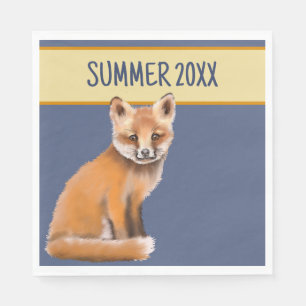 Foxy Summer Paper Napkin