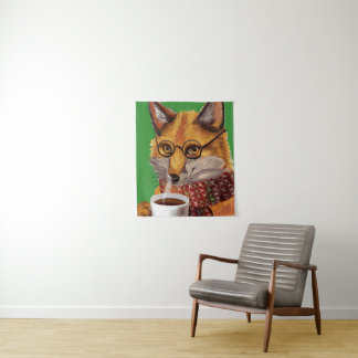 Foxy Tea Time Tapestry