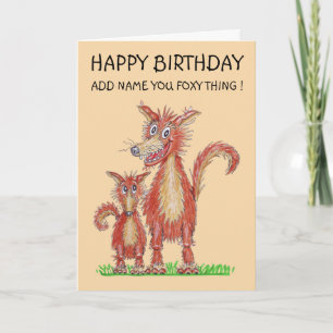 Foxy thing card
