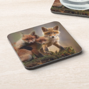 Foxy Triplets Coaster